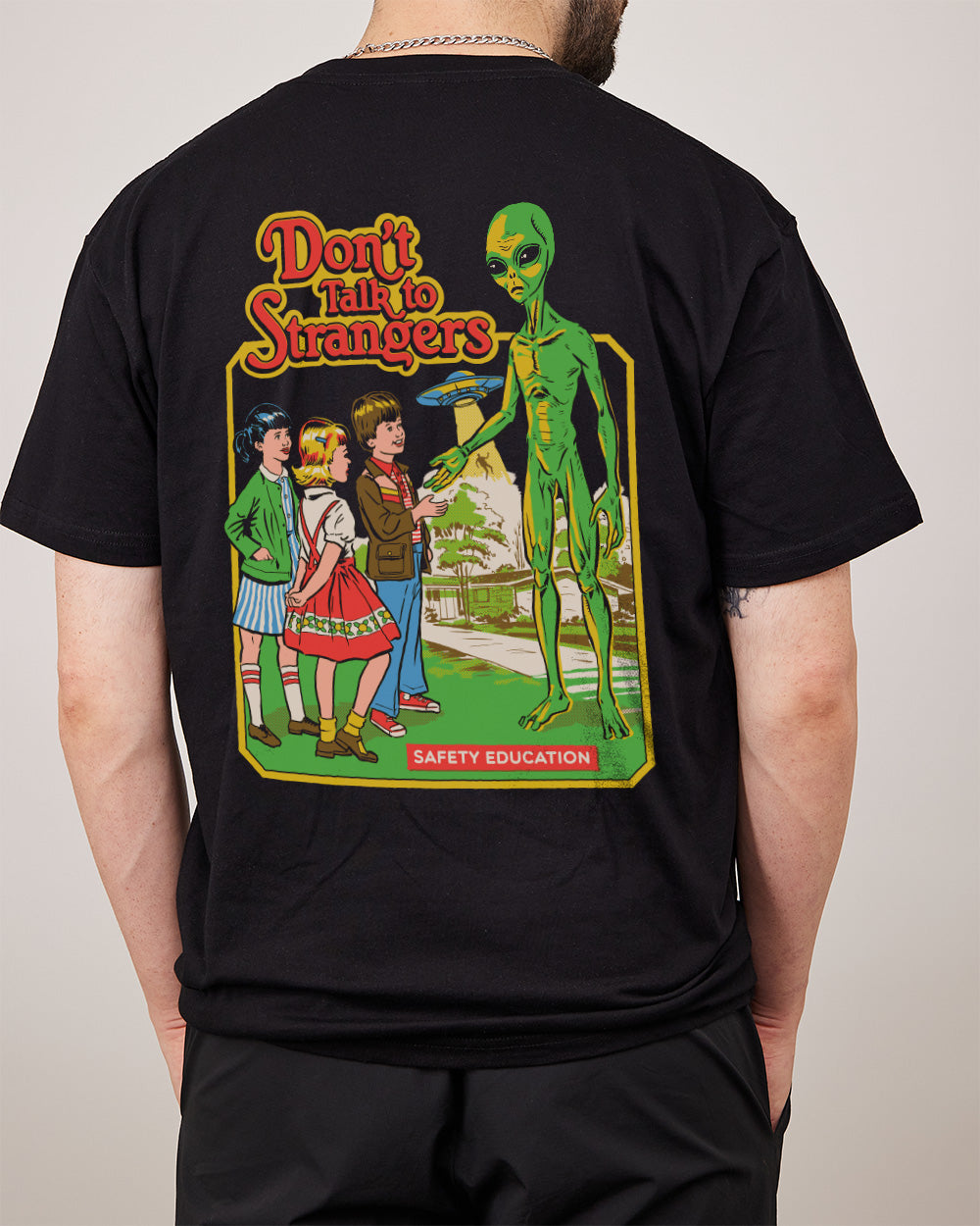 Don't Talk to Strangers Front and Back T-Shirt product image 1