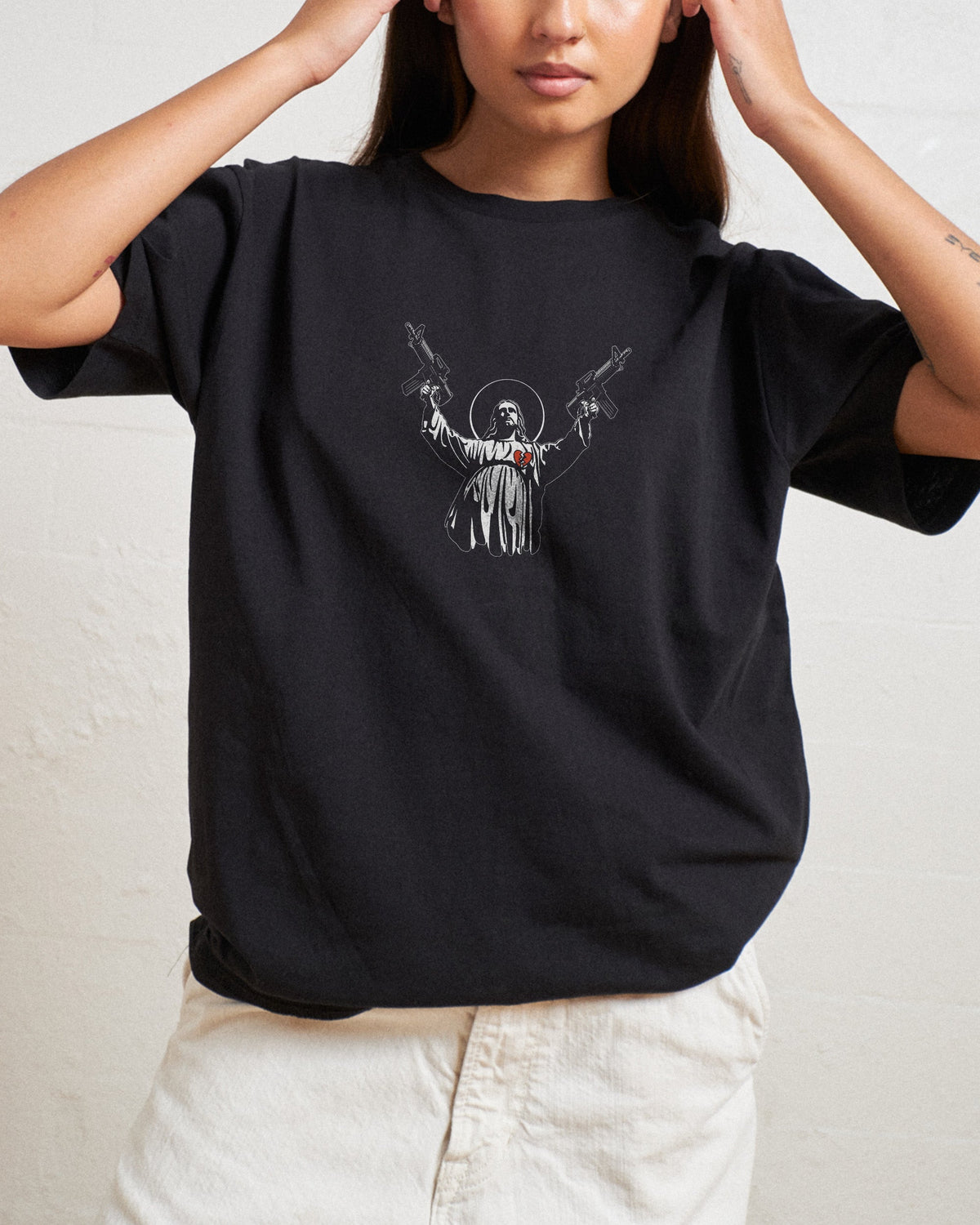 Machine Gun Christ T-Shirt product image 1