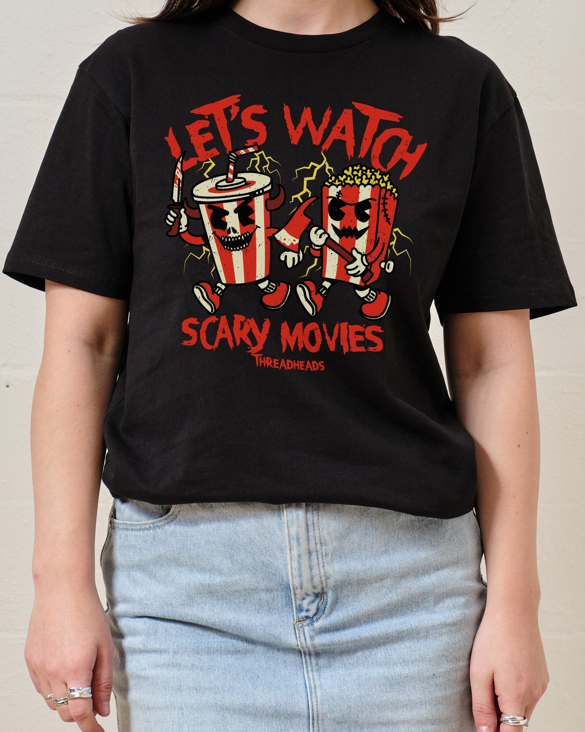Let's Watch Scary Movies T-Shirt product image 1