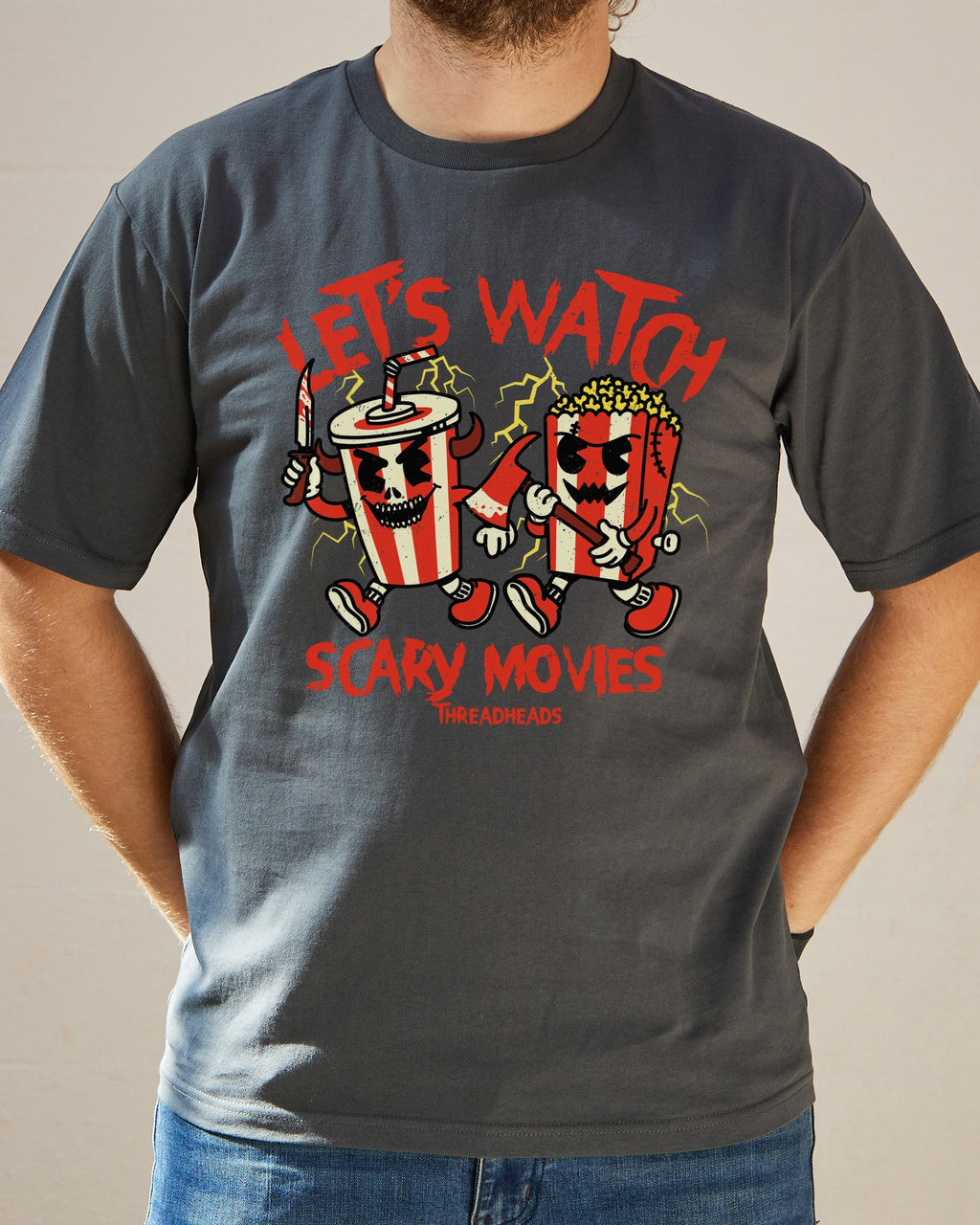 Let's Watch Scary Movies T-Shirt product image 2