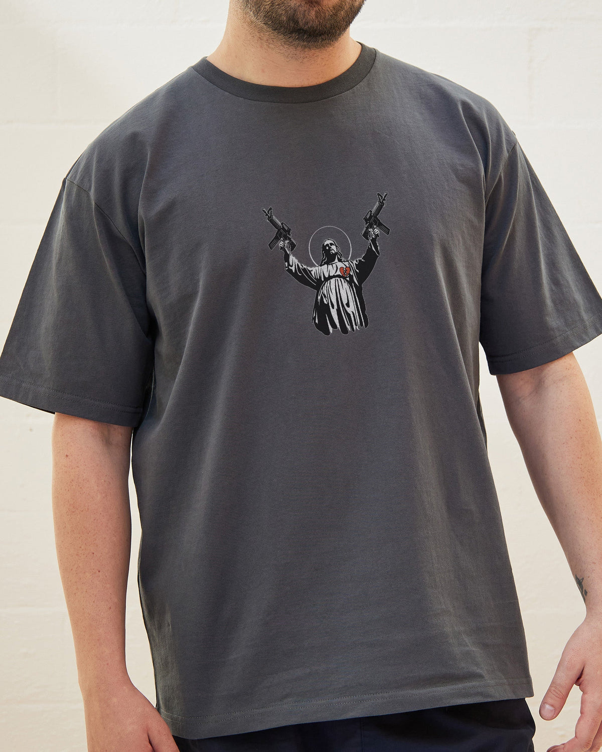 Machine Gun Christ T-Shirt product image 3