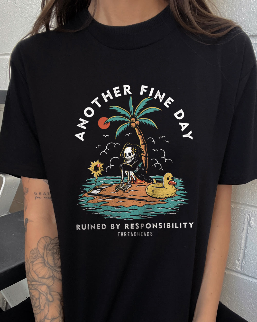 Another Fine Day Ruined by Responsibility T-Shirt product image 3