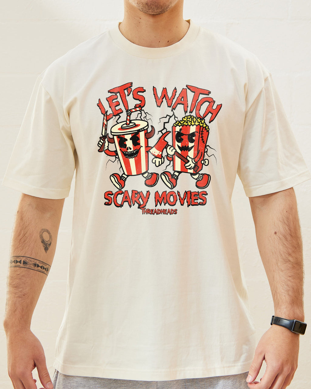 Let's Watch Scary Movies T-Shirt product image 3