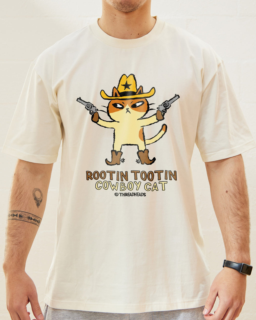 Rootin Tootin Cowboy Cat T-Shirt product image 4
