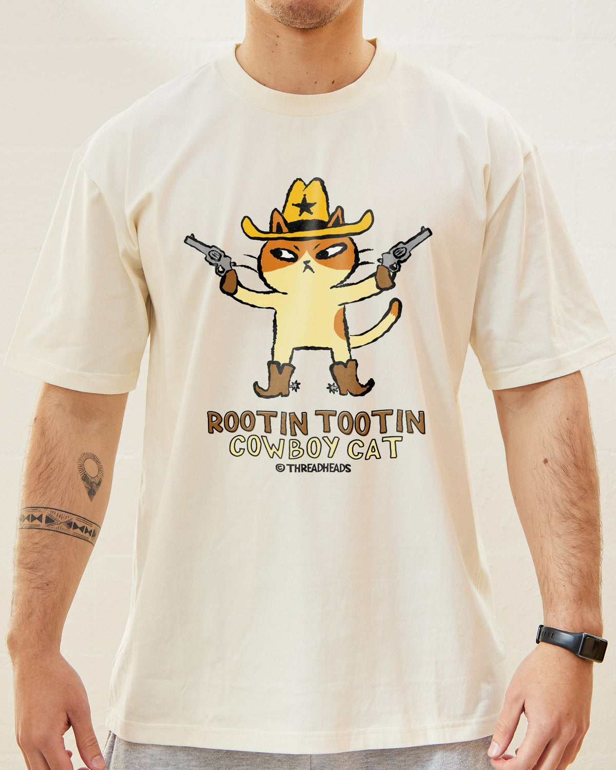 Rootin Tootin Cowboy Cat T-Shirt product image 4