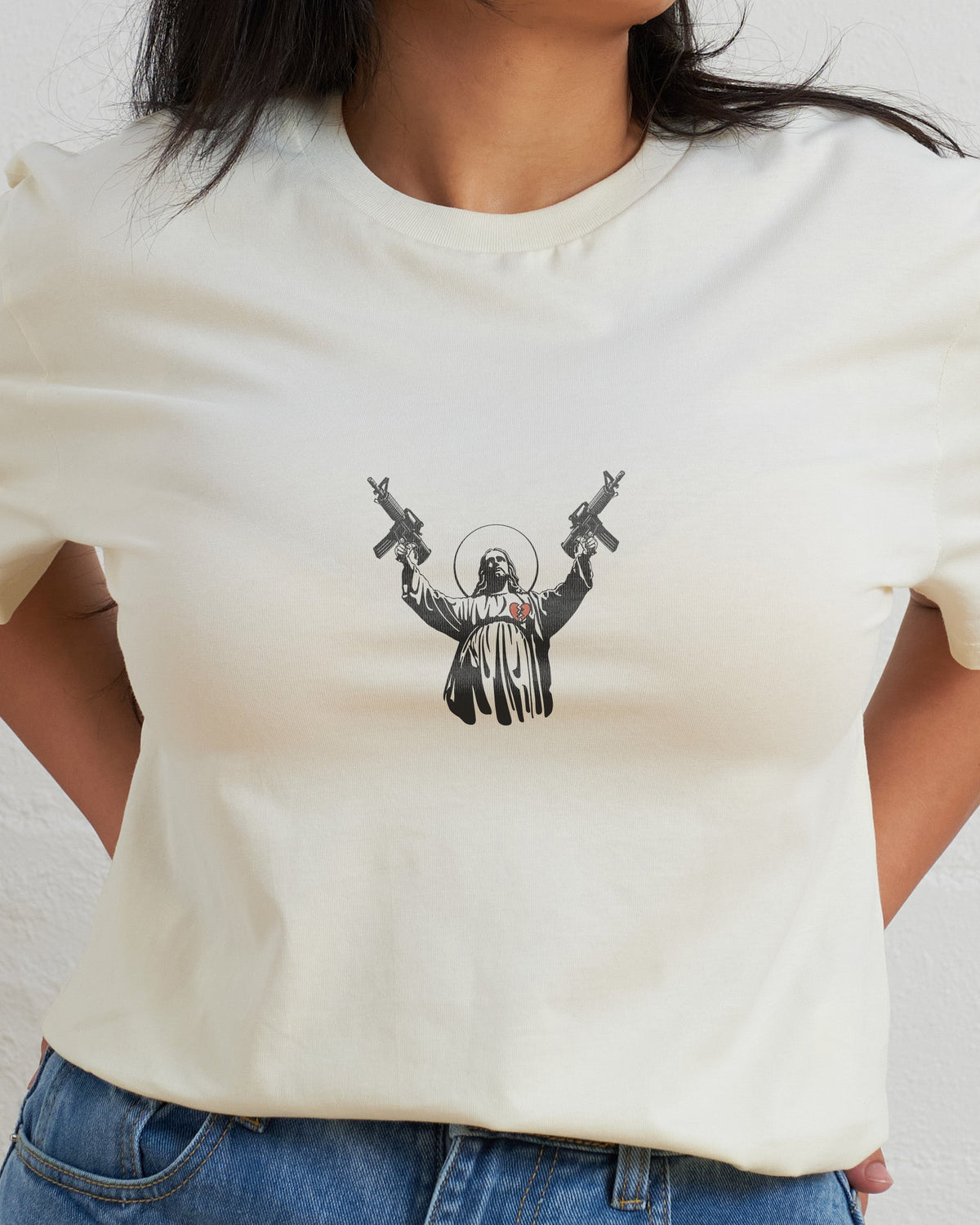 Machine Gun Christ T-Shirt product image 5