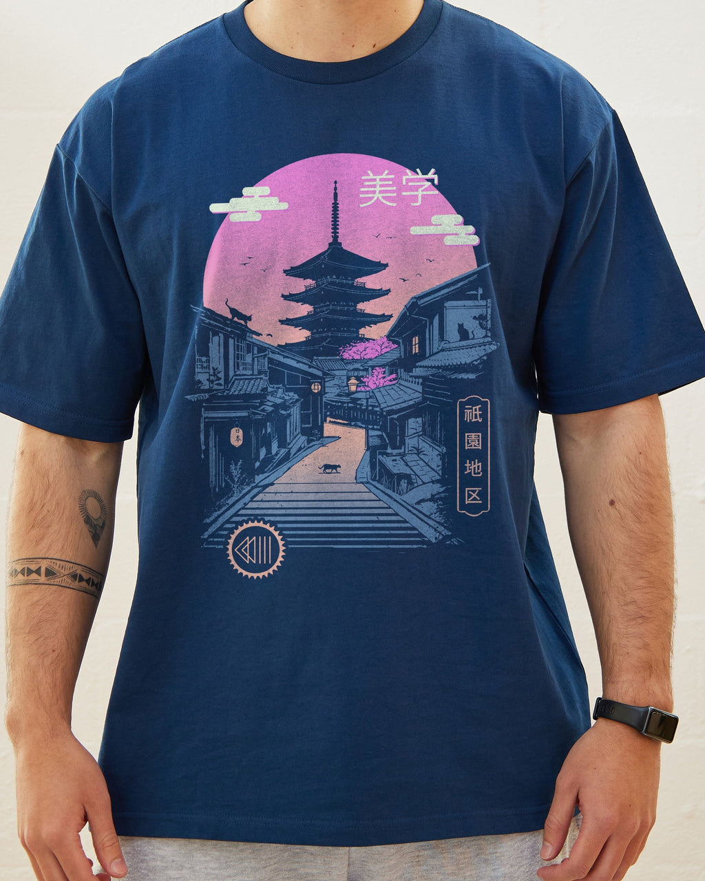 Pagoda Wave Aesthetics T-Shirt product image 1