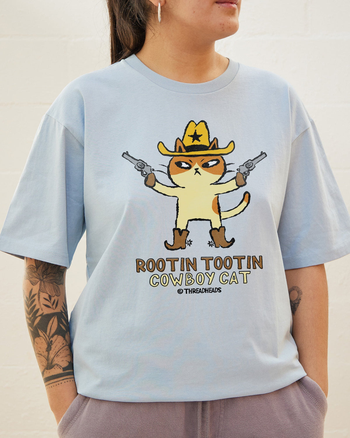 Rootin Tootin Cowboy Cat T-Shirt product image 3
