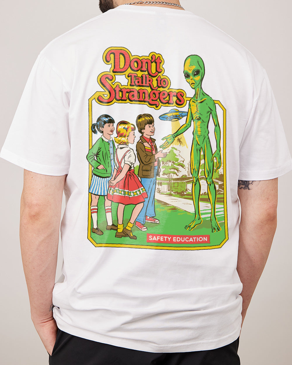 Don't Talk to Strangers Front and Back T-Shirt product image 3