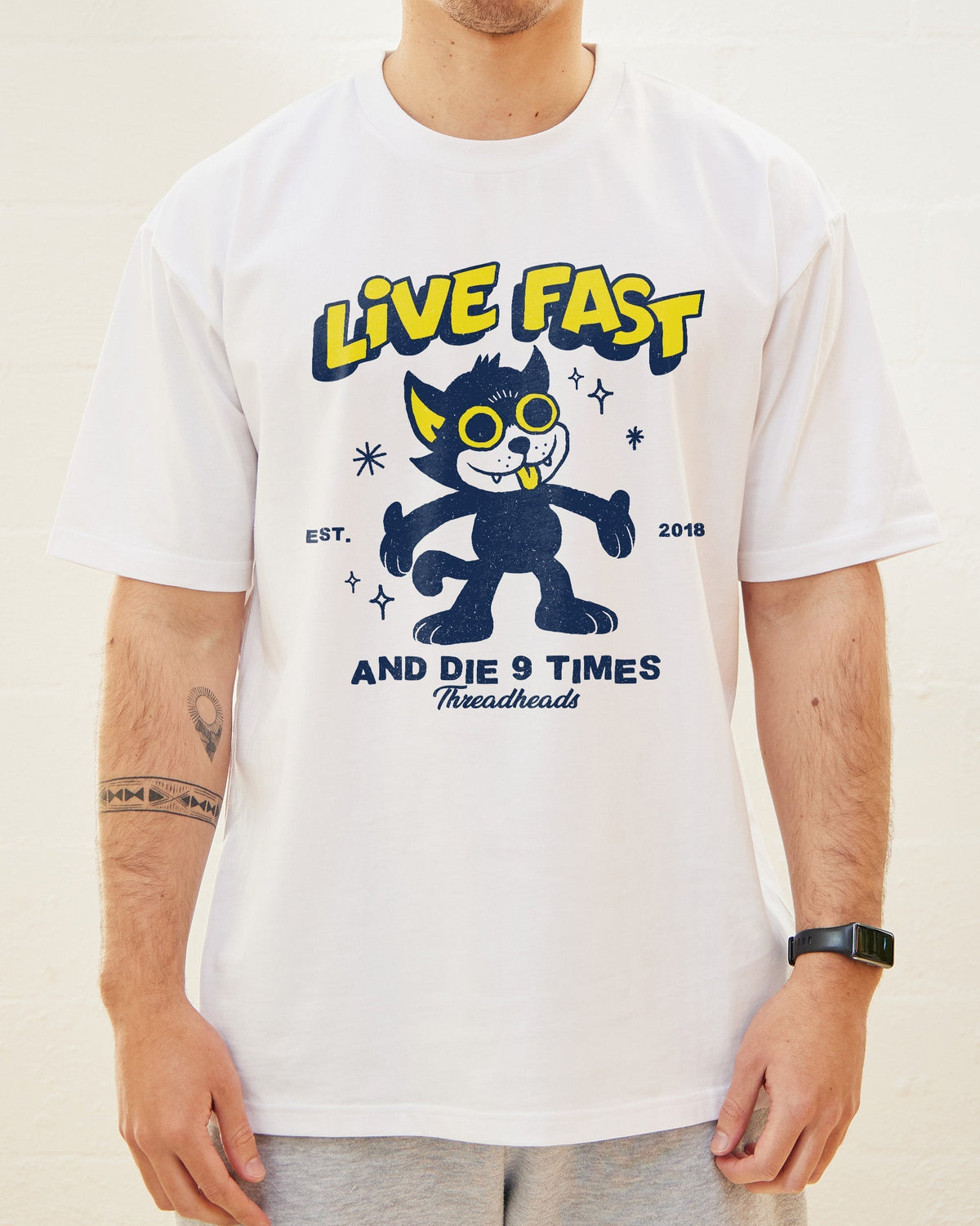 Live Fast and Die Nine Times T-Shirt product image 2