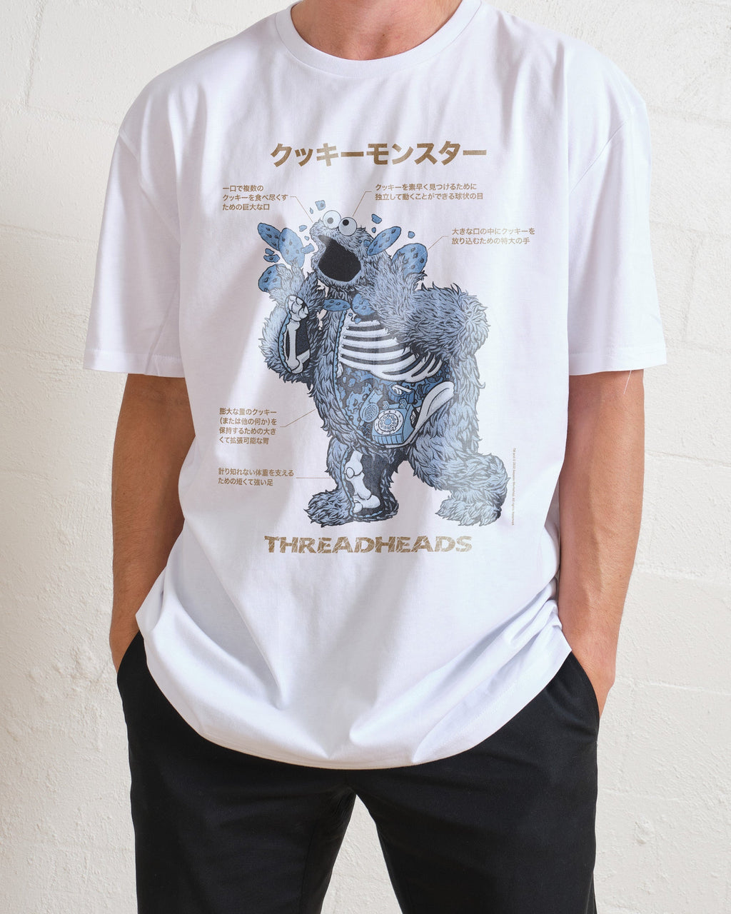 Cookie Monster Anatomy T-Shirt product image 2