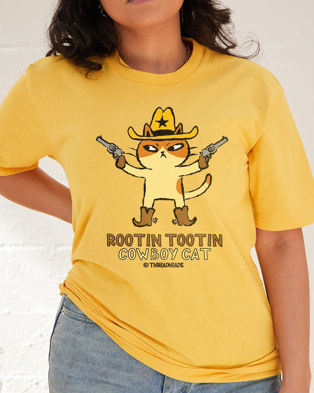 Rootin Tootin Cowboy Cat T-Shirt product image 1