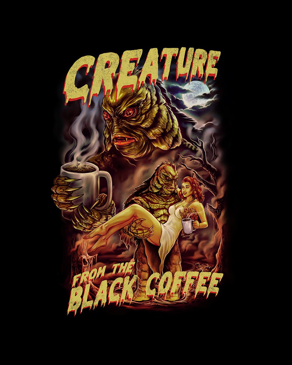 Creature from the Black Coffee T-Shirt product image 5