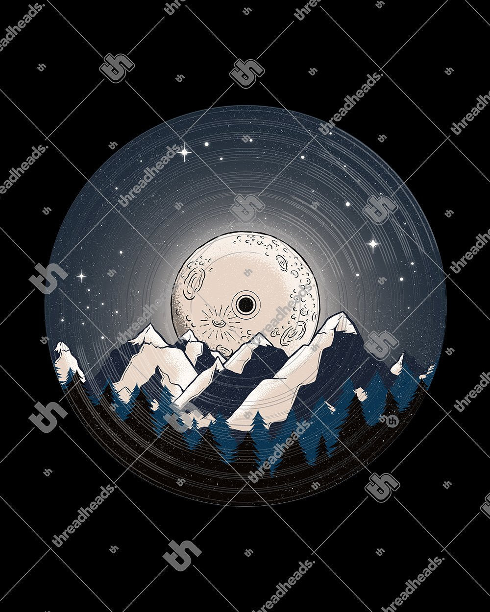 Vinyl Moon T-Shirt product image 3