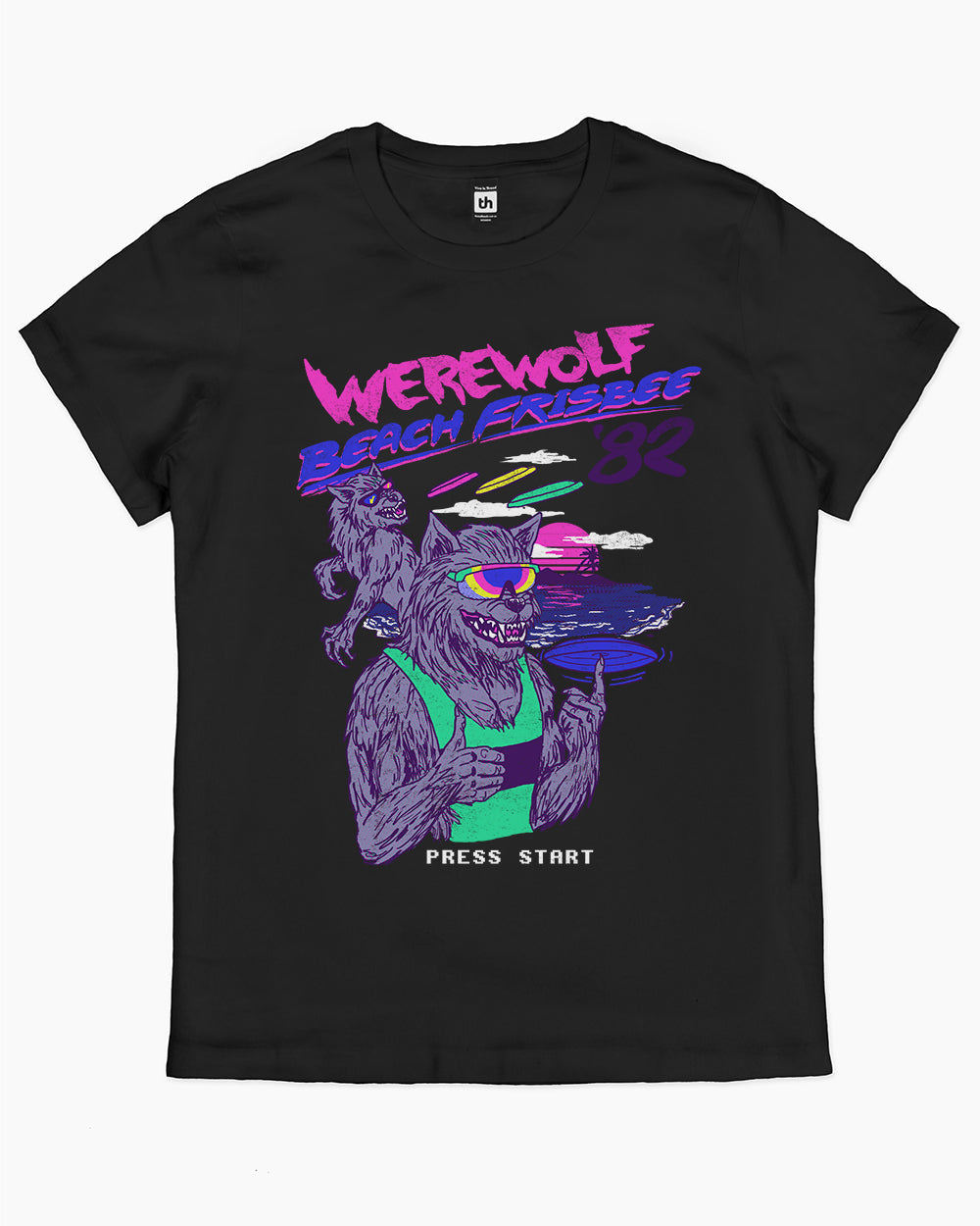 Werewolf Beach Frisbee T-Shirt product image 2