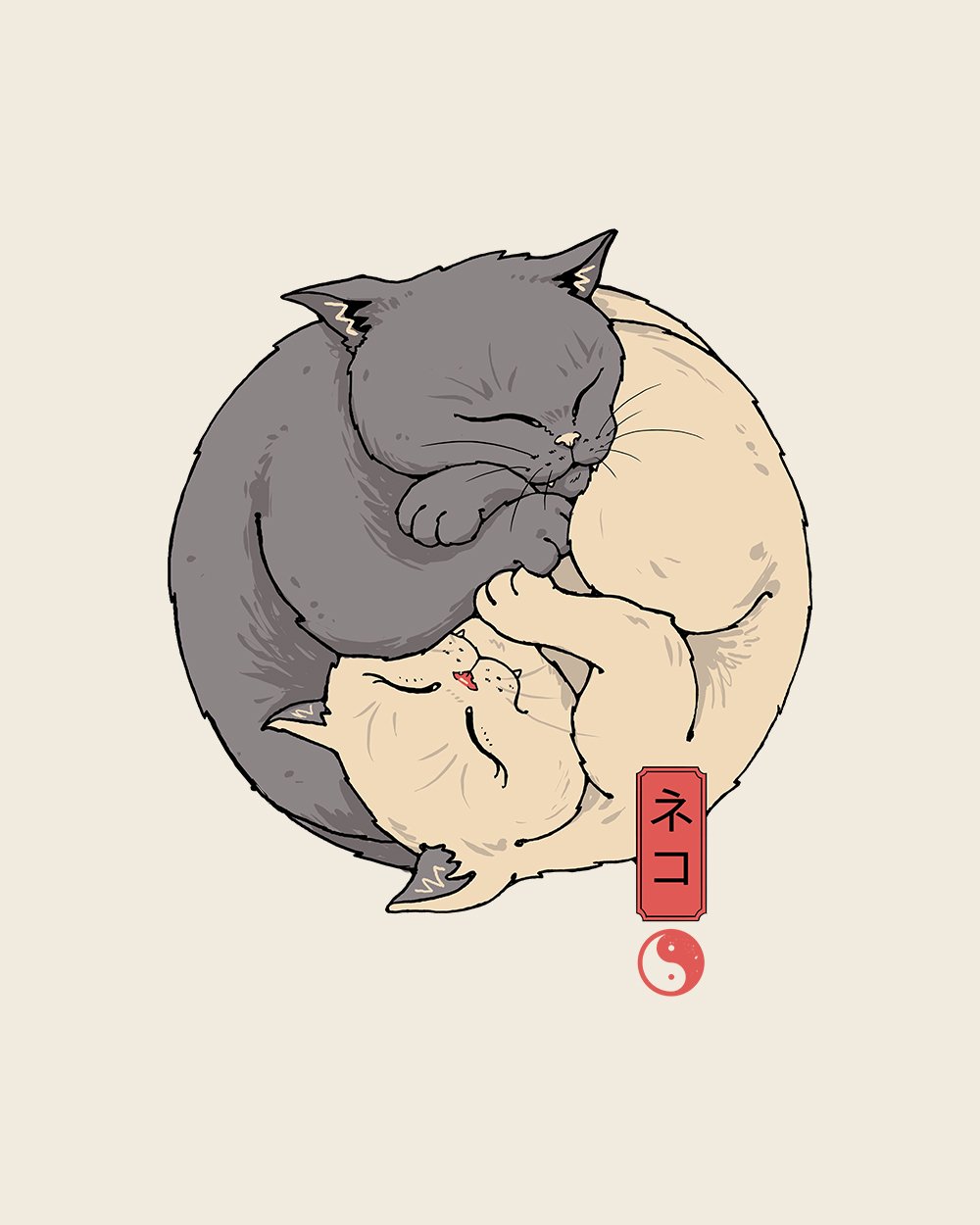 Yin Yang Cats T-Shirt product image 9