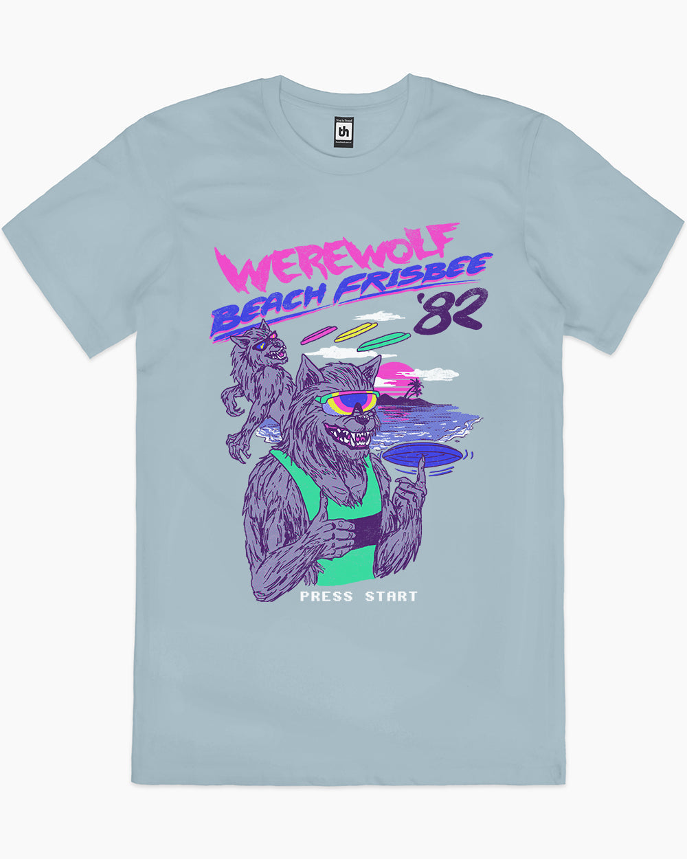Werewolf Beach Frisbee T-Shirt product image 3