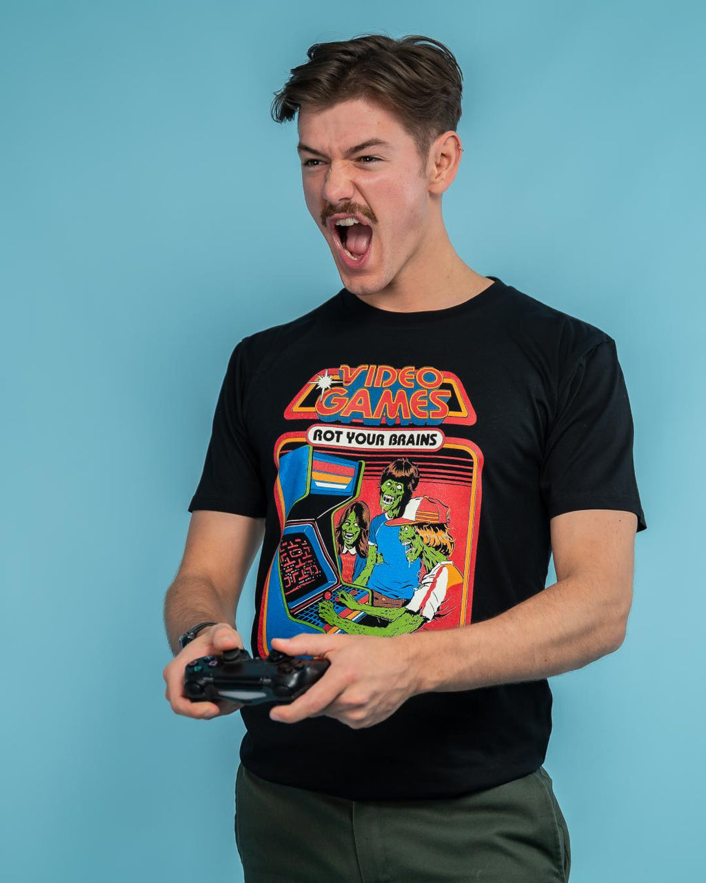 Video Games Rot Your Brains T-Shirt product image 2