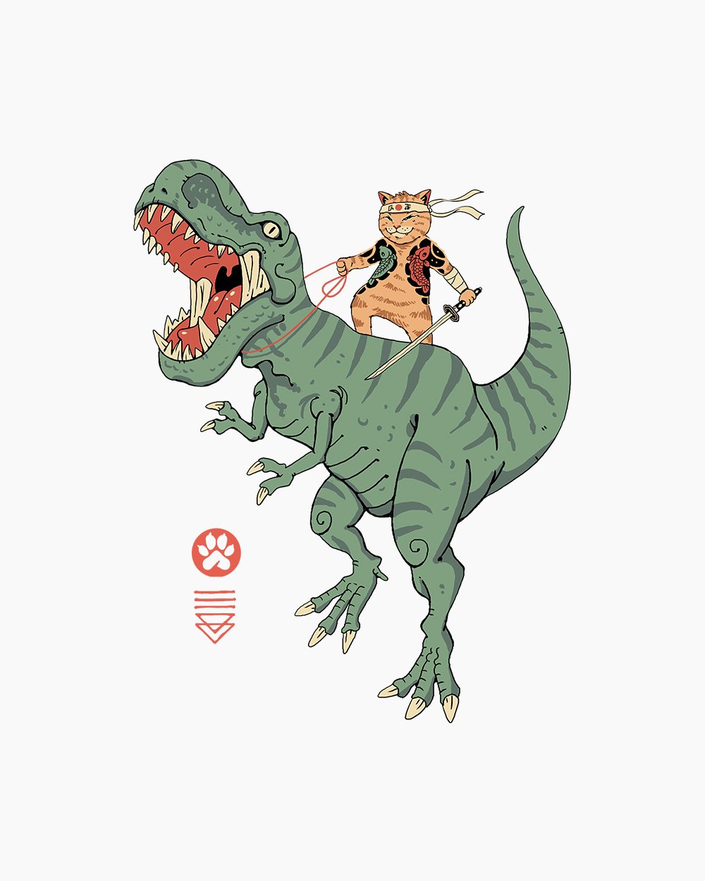 T-Rex Catana T-Shirt product image 6