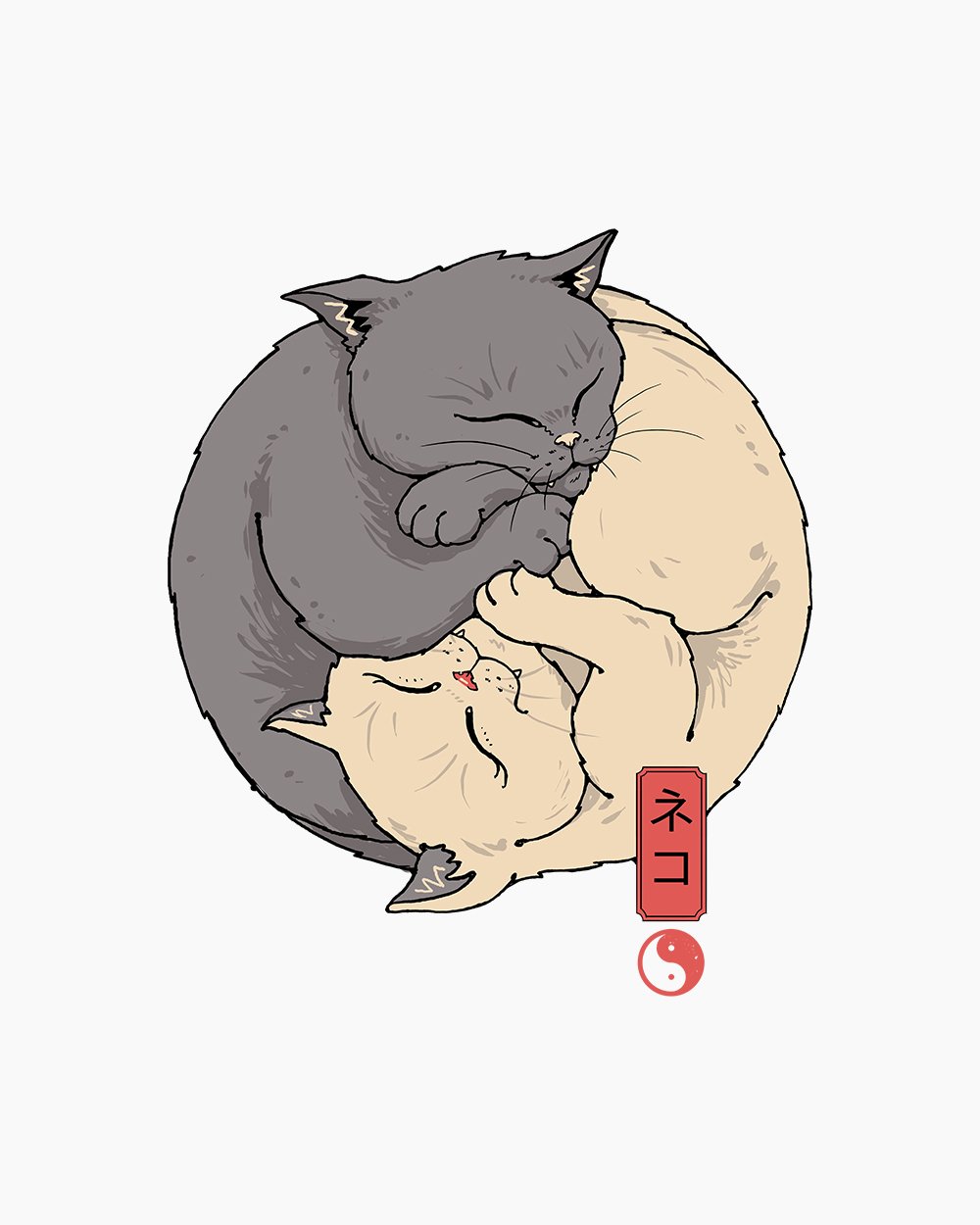Yin Yang Cats T-Shirt product image 6